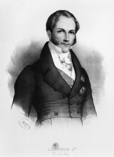 Portrait of Leopold I (1790-1865) of Saxe-Cobourg-Gotha, 1832 by Nicolas Eustache Maurin